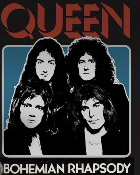 Queen Band Poster Vintage, Queen Band Aesthetic Vintage, Queen Posters Vintage, Queen Aesthetic Band Poster, Queen Poster Band, Queen Poster Aesthetic, Bohemian Rhapsody Aesthetic, Queen Poster Vintage, Queen Music Poster