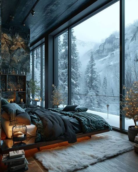 Minimalistic Room, Black Cabin, تصميم للمنزل العصري, Modern Mountain, Dream House Rooms, Hus Inspiration, Forest House, Dream House Interior, Dream Rooms