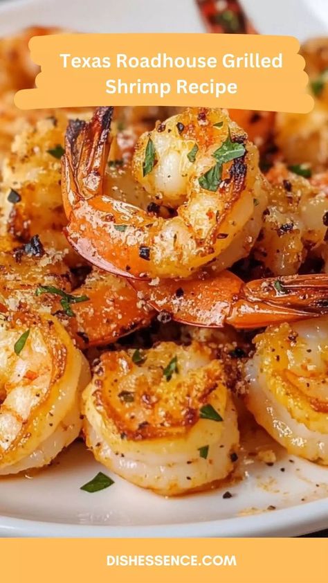 Texas Roadhouse Grilled Shrimp Recipe – Dish Essence Grilled Shrimp Stovetop, Grilled Shrimp Ideas, How To Season Shrimp For Grilling, Texas Roadhouse Shrimp Skewers Recipe, Surf And Turf Shrimp, Old Bay Grilled Shrimp, Black Stone Shrimp Recipes, Texas Roadhouse Shrimp Recipe, Shrimp On The Blackstone Grill