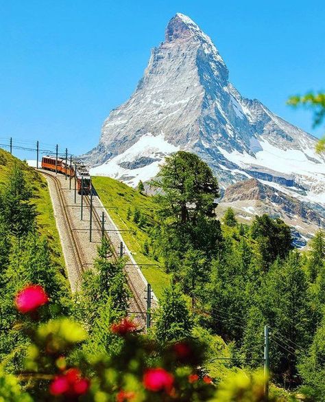 💚☀ Zermatt have extended their summer season with cable cars and mountains railways staying open until 18th October. To extend your summer, chat with our team. 📷: @mygornergrat #zermatt #switzerland #matterhorn #luxurytravel #summerisntover  : Collected from @Alps In Luxury Zermatt Switzerland Summer, Zermatt Summer, Switzerland Summer, Matterhorn Switzerland, Switzerland Photography, Switzerland Vacation, Zermatt Switzerland, Switzerland Travel, Zermatt