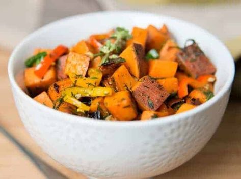 How to Saute Sweet Potatoes (Simple & Tasty) Sauteed Sweet Potatoes, Sweet Potato Breakfast Hash, Kimberly Snyder, Yummy Sweet Potatoes, Breakfast Hash, Sweet Potato Breakfast, Sweet Potato Hash, Breakfast Potatoes, Sweet Potato Recipes