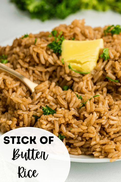 Stick of butter rice is one incredible rice dish that takes minutes to prep and toss in the oven. This stick of butter rice dish is going to transform your mealtime. A classic recipe all of our Mom's and Grandma's have been making for years. Stick Butter Rice, Butter Rice Recipe, Buttered Rice Recipe, Stick Of Butter Rice, Stick Butter, Rice Dish, Butter Rice, Rice Recipe, Rice Dishes