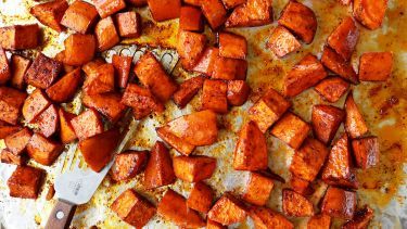 Sweet and Spicy Sweet Potato Bake Recipe - Food.com Kittencal Recipes, Sweet Potato Bake Recipe, Spicy Sweet Potatoes, Sweet Potato Bake, Potato Bake Recipe, American Thanksgiving, Sweet Potato Recipes Baked, Canning Sweet Potatoes, Delicious Sides