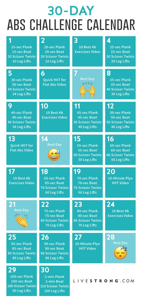 Okay so I guess I'll be trying this? Wish me luck! #fitness #monthofabs #whynot 30 Day Abs Challenge, Challenge Calendar, 30 Day Ab Challenge, 30 Day Abs, Abs Workout Video, Workouts For Teens, Ab Challenge, Abs Challenge, 6 Pack Abs