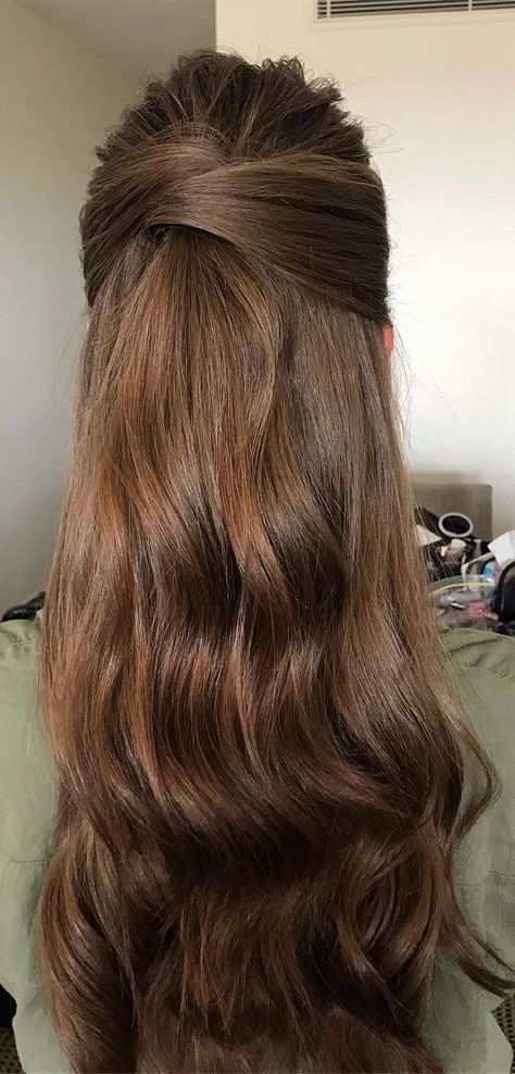 Half Up Hairstyles, Hair Half Up Half Down, Hair Half Up, Guest Hair, Bridesmaid Hair Makeup, Half Up Half Down Hairstyles, Wedding Hairstyles Half Up Half Down, Half Up Half Down Hair, Half Up Hair