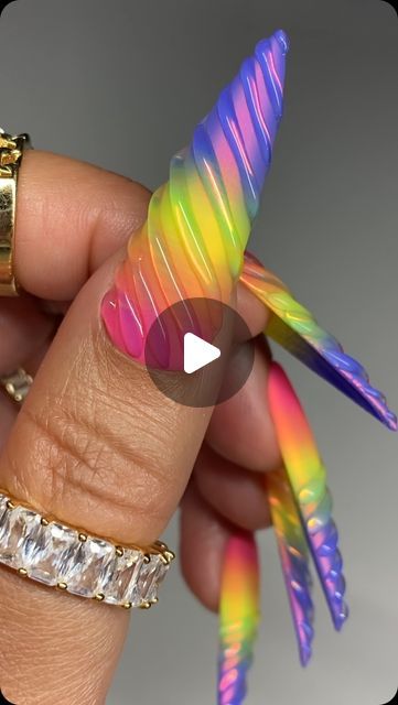 Unicorn Horn, Nail Pro, You Rock, Nails Magazine, Nails On Fleek, Mani Pedi, Beauty Nails, How To Do Nails, Color Me