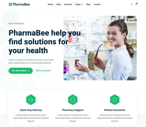 Pharmacy Website Design, Wireframe Website, Pharmacy Decor, Ui Website, Website Mockup, Doctor Appointment, Website Design Inspiration, Pharmacy, Website Template