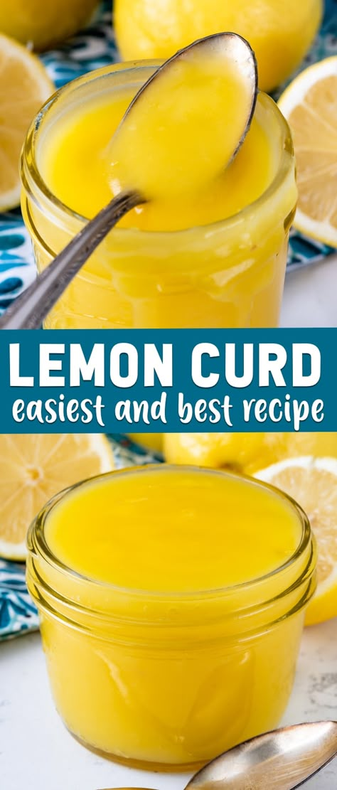 How to make Easy Lemon Curd Recipe - Crazy for Crust Curd Desserts, Easy Lemon Curd, Lemon Recipe, Crazy For Crust, Lemon Curd Recipe, Lemon Custard, Curd Recipe, Lemon Dessert Recipes, Dessert Aux Fruits