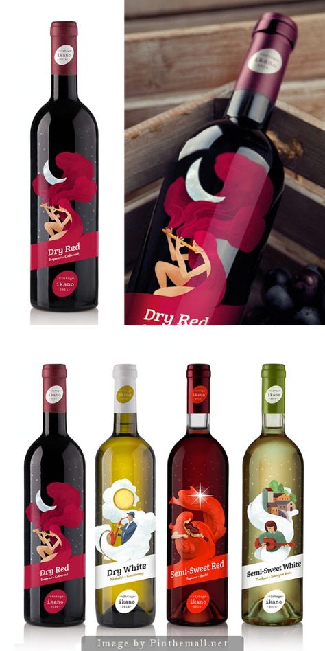 Wine Bottles Design, Wine Ideas Design, Wine Bottle Label Ideas, Wine Label Design Ideas, Wine Packing Design, Wine Bottle Design Label, Wine Bottle Lables, Wine Bottle Graphic Design, Wine Bottle Packaging