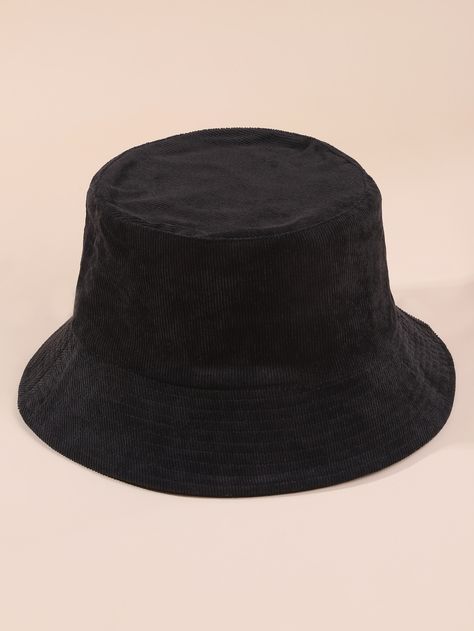 Sombreros Aesthetic, Mens Accessories Necklace, Cool Beanies, Corduroy Bucket Hat, Bucket Hat Style, Hat Aesthetic, Black Bucket Hat, Bucket Hat Women, Black Bucket