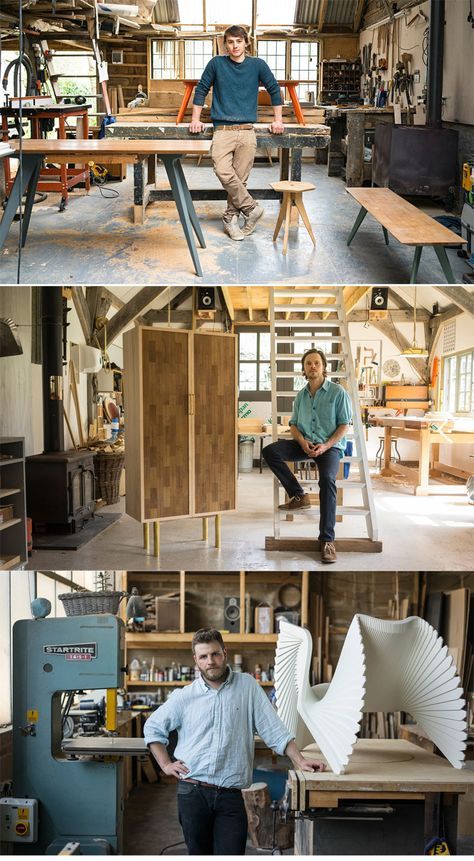 Into the wood: meet the modern carpenters Wood Shop Interior, Simple Wood Projects, Woodworking Studio, Jet Woodworking Tools, Woodworking Organization, Wood Workshop, Studio Workspace, Woodworking Hacks, Woodworking Cabinets