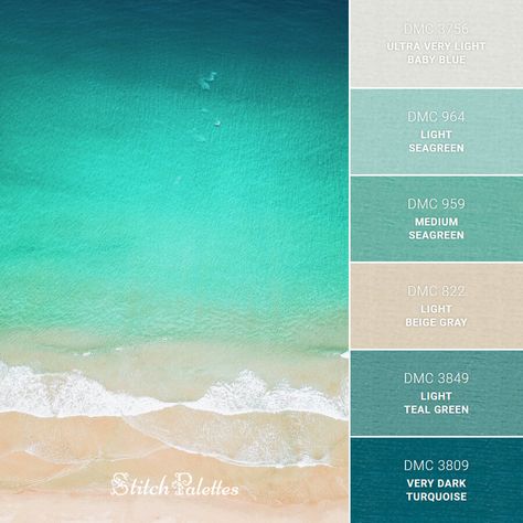 Teal Color Palette, Light Teal Color, Light Sea Green, Beige Color Palette, Sea Colour, Grey Color Palette, Beach Color, Ocean Colors, Baby Blue Colour