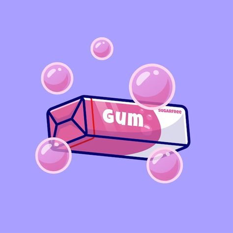 Catalyststuff | Freepik Candy Cartoon, Vector Icons Illustration, Illustration Food, Icon Illustration, Vector Photo, Bubble Gum, Vector Icons, Gum, Graphic Resources