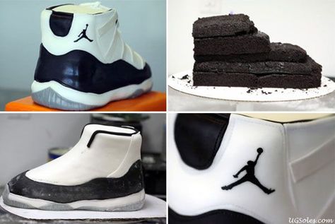 Jordan Shoe Cake Template | how to make an air-jordan-xi-concord-cake Jordan 1 Cake Ideas, Air Jordan Shoe Cake Template, Jordan Sneaker Cake, Air Jordan Birthday Cake Nike Shoes, Air Jordan Shoe Cake, Sneaker Cake, Air Jordan 11 Concord, Jordan Cake, Carved Cakes