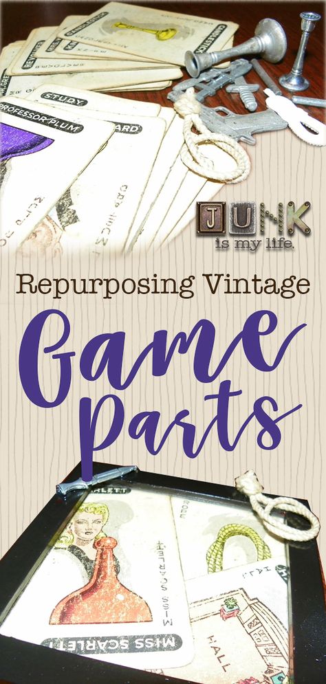 Repurposed Game Boards, Repurpose Old Board Games, Recycled Board Game Crafts, Board Game Upcycle, Boardgame Crafts Ideas, Upcycled Board Games, Board Game Pieces Diy Craft Ideas, Board Game Crafts Diy, Board Game Art Projects