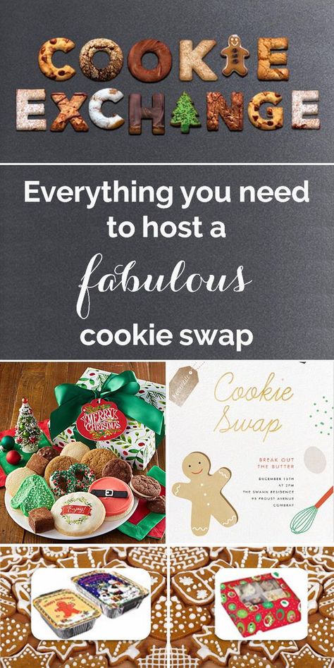 Cookie Swap Party Favors, Cookie Exchange Party Favors, Recipe Exchange Party, Cookie Exchange Games, Cookie Exchange Rules, Christmas Cookie Exchange Party Ideas, Christmas Cookie Swap Party, Holiday Cookie Exchange Party, Cookie Swap Recipes