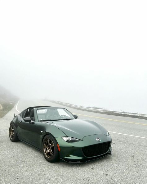 Dark Green Miata, Mazda Mx5 Aesthetic, Mazda Miata Aesthetic, Mx5 Tuning, Nd Miata, Miata Nd, Mx5 Nd, Chevrolet Vega, Mazda Roadster