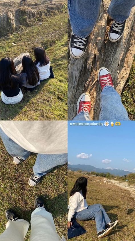 Friends Trip Captions For Instagram, Nandi Hills, Fairy Grunge Aesthetic, Trip Photography, Hands Aesthetic, Travel Pose, Friend Photography, Bff Hands Aesthetic, Cute Instagram Captions