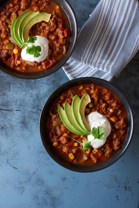 Low Sodium Slow Cooker Turkey Chili Low Sodium Chili Recipe, Low Sodium Chili, Ground Turkey Chili Recipe, Easy Low Sodium Recipes, Low Sodium Soup, Low Sodium Food, Slow Cooker Chili Beef, Turkey Chili Crockpot, Ground Turkey Chili