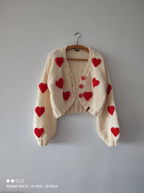 One Heart One Love Gift Cardigan Custom Order 13 Heart - Etsy Romania Walmart Heart Sweater, I Heart Me Sweater, Mini Hearts Sweater, Cool Sweaters Heart, Orange Heart Sweater, Sweet Heart Sweater, Sweaters With Hearts, Brown Heart Sweater, Valentines Day Cardigan