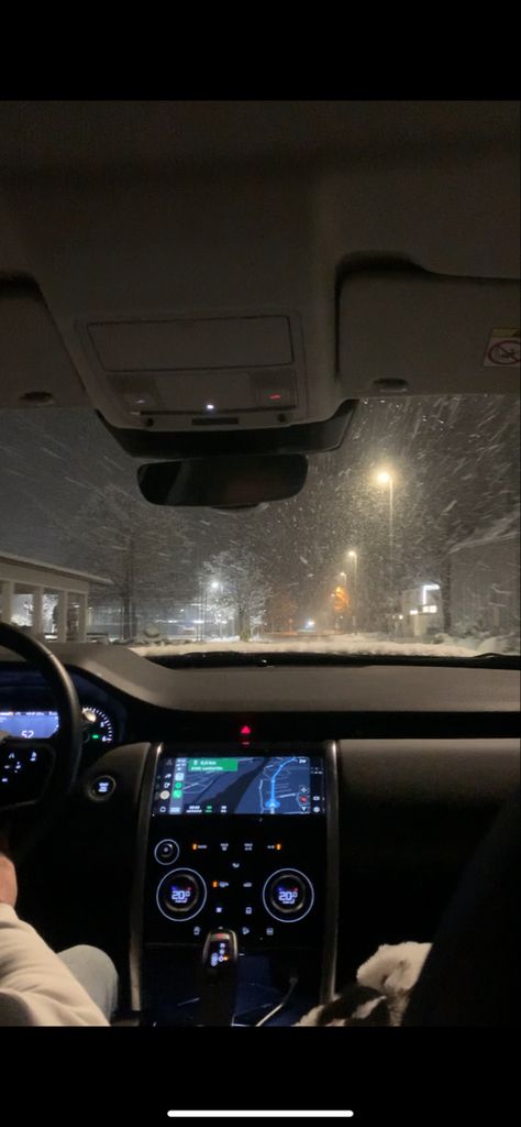 Late night car ride | snow | car ride in the snow | late night Driving In Snow At Night, Night Car Ride, Late Night Car Rides, Fall Baddie, Snow Night, Winter Car, Night Drive, Late Night Drives, Car Rides