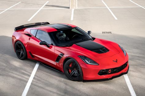 Torch Red C7 Corvette Z06 Looks Great On 20-Inch Black Alloys | Carscoops C7 Z06, C7 Corvette, Corvette C7 Z06, Red Cars, Black And Red Sports Car, C8 Corvette Zo6, C6 Grand Sport Corvette, 2019 Corvette Zr1, Red Corvette C8