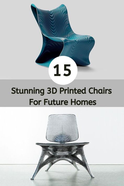 3d Printed Chair, Design Chair, Unique Chair, Printed Chair, Chair Design, 3d Printed, 3d Printing, Design Ideas, Created By