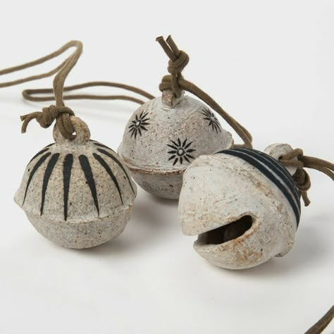 Ceramic Ornaments Pottery, Pottery Shapes, Ceramic Bells, Ceramic Bell, Hand Building, Pottery Handbuilding, Christmas Clay, Ceramic Hand, Clay Ornaments