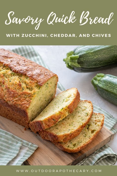 Looking for a savory bread recipe that’s quick and easy to make? Try our Savory Quick Bread with Cheddar, Chive, and Zucchini! Perfect for any occasion. #SavoryRecipes #QuickBread #BakingIdeas All Recipes Zucchini Bread, Cheddar Chive Zucchini Bread, Quick Zucchini Bread, Savoury Zucchini Cheddar Bread, Cheddar Chive Zucchini Quick Bread, Zucchini Cheddar Scones, Savory Zucchini Bread Recipes, Savory Zucchini Recipes, Zichichi Recipes