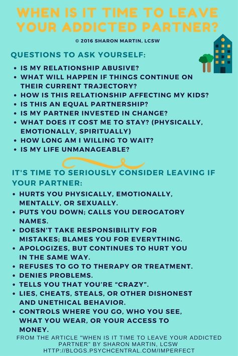 Should I leave my alcoholic spouse? #addiction #divorce #codependency Alcoholic Spouse Quotes, Alcoholic Partner, Alcoholic Spouse, Loving An Addict, Codependency Recovery, Recovery Quotes, Time To Leave, Psychiatry, Marriage Advice