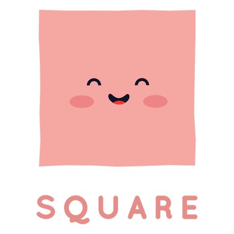 Square Drawing Ideas, Square Cartoon, Square Clipart, Drawing Ideas Cute, Vintage Logo Maker, Square Png, Logo Maker App, Shape Png, Square Drawing