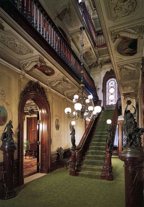 Victoria Mansion, Victorian Interiors, Victorian Mansions, Mansion Interior, Gothic House, Big Houses, Pretty House, Dream House Decor, Health Conditions