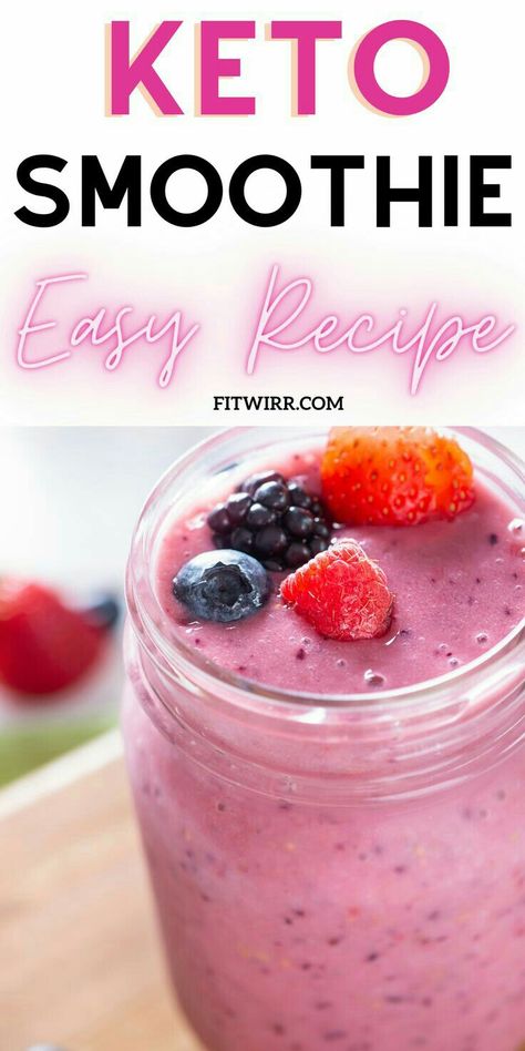 Smoothie Recipes Keto, Quick Low Carb Breakfast, Smothie Recipes, Popular Drink Recipes, Low Carb Smoothie Recipes, Flat Belly Smoothie, Mixed Berry Smoothie, Berry Smoothie Recipe, Keto Smoothie Recipes