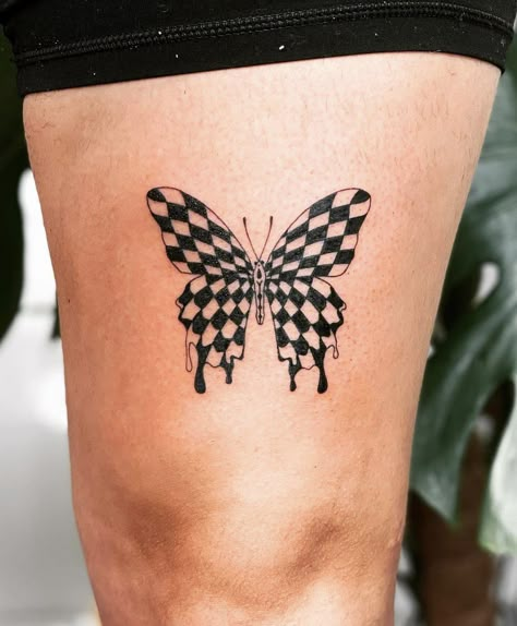 59 Tattoo, Butterfly Leg Tattoos, Tattoos 2022, Traditional Butterfly Tattoo, Butterfly Ideas, Butterflies Tattoo, Small Butterfly Tattoo, Mushroom Tattoos, Tattoo Portfolio