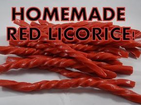 Homemade Liquorice, Liquorice Recipes, Home Made Candy, Red Licorice, Homemade Candy, Homemade Sweets, Candy Recipes Homemade, Christmas Candy Recipes, Foods Recipes