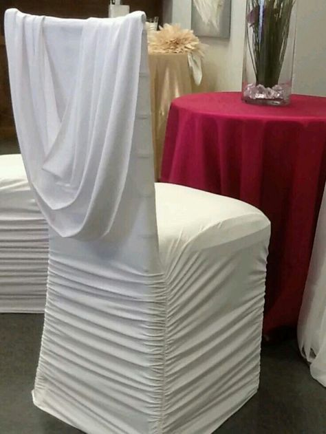 Chair Covers Party, White Chair Covers, Folding Chair Covers, White Spandex, Luxe Decor, Wedding Chair Decorations, Decor Event, Chair Covers Wedding, Spandex Chair Covers