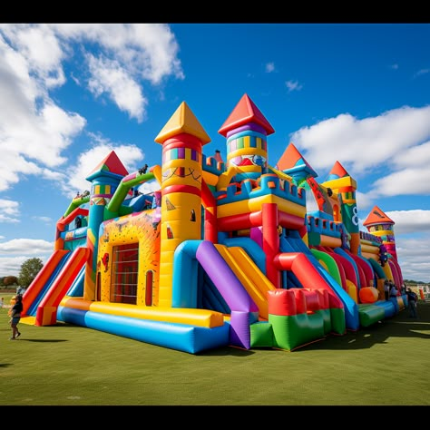 Kids Bounce Houses - The Old Blue Door Bouncy House Aesthetic, Bounce Houses, Play Grounds For Kids, Bouncing House, Fun House, Kids Museum, Inflatable Bouncy House, Giant Slip And Slide, Big Bounce House