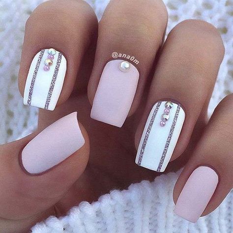 Nail Designs For Short Nails, Designs For Short Nails, Elegant Nail, Elegant Nail Designs, Her Nails, Super Nails, Trendy Nail Design, Pink Nail, Short Nail Designs