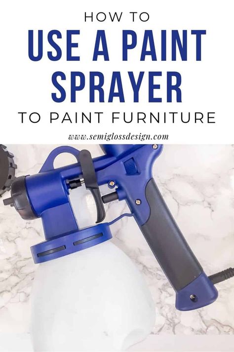 Painting Jobs, Best Paint Sprayer, Distressed Furniture Painting, Painted China Cabinets, Using A Paint Sprayer, Painted Furniture Colors, Diy Garden Furniture, Diy Furniture Easy, Painted Chairs