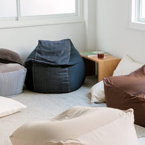 PSA: This Always-Sold-Out Muji Product Is Finally Back in Stock Muji Bean Bag, Muji Store, Air Diffusers, Minimalist Bag, Bag Chair, Product List, Minimalist Living, Clever Design, Slow Living