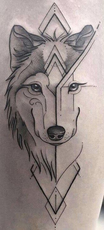 Boho Wolf Tattoo, Wolf Face Tattoo, Ink Therapy, Wolf Face, Wolf Tattoo Design, Cool Small Tattoos, Wolf Tattoos, Wolf Tattoo, Simplistic Tattoos