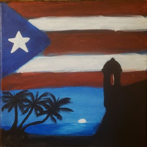 Puerto Rico Art Drawing, Puerto Rico Drawings, Puerto Rico Illustration Art, Puerto Rican Flag Painting, Puerto Rico Art Paint, Puerto Rico Flag Art, Puerto Rico Graffiti, Puerto Rico Beaches, Puerto Rico Flag