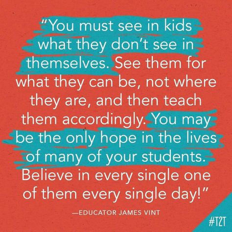 Shoutout to the power of believing in your students!  #T2T #TeachersOfIG #BeTheChange #MondayMotivation Teacher Encouragement, Educational Assistant, Teacher Motivation, Classroom Quotes, Teaching Quotes, School Leadership, Instructional Coaching, Teacher Memes, Teaching Inspiration