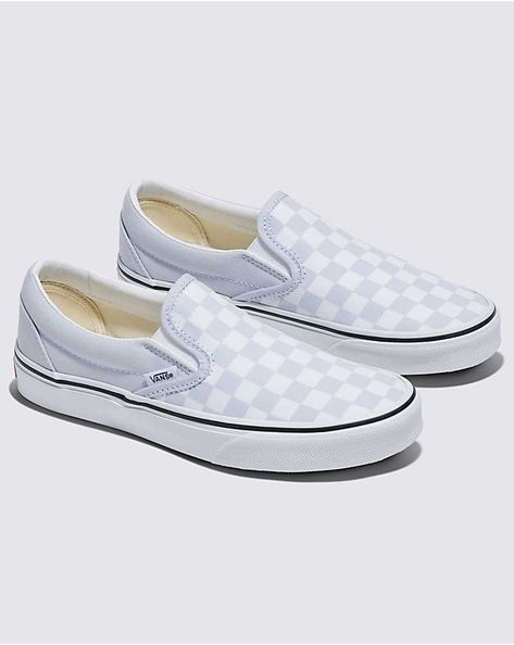 Classic Slip-On Checkerboard Shoe Vans Slip Ons, Cute Vans, Vans Checkerboard, Checkered Vans, Colour Story, Vans Logo, Vans Converse, Colour Theory, Platform Mary Janes