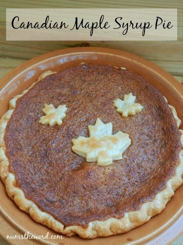 Maple Pie Recipes, Maple Cream Pie, Flaky Butter Pie Crust, Maple Syrup Pie, Maple Pie, Fall Pies Recipes, Canadian Maple Syrup, Canadian Dessert, Butter Pie Crust