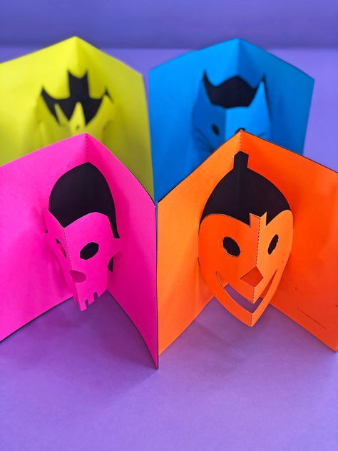 How to Make Halloween Pop-Up Cards with our free templates! Halloween Pop Up Cards Diy, Homemade Halloween Cards, Halloween Pop Up Cards, Chores For Kids By Age, Halloween Cards Diy, Babble Dabble Do, Easy Art Ideas, Pop Party, Halloween Arts