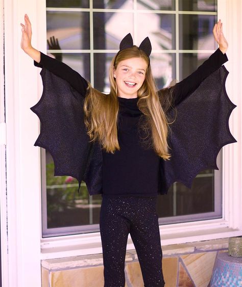 Bat Costume Diy, Bat Wings Diy, Kids Bat Costume, Halloween Bat Costume, Diy Bat Costume, Bat Wings Costume, Bat Halloween Costume, Halloween Infantil, Bat Costume