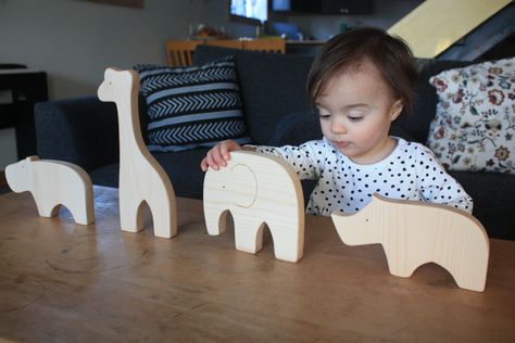 How To Make DIY Wooden Animal Blocks - Home Improvement Projects to inspire and be inspired | Dunn DIY | Seattle Diy Wood Animals, Diy Wooden Animals, Simple Wood Toys Diy, Wooden Animals Patterns, Diy Wooden Toys, Toy Barn Diy Wooden, Diy Wooden Toys Plans, Wooden Push Toys Plans, Wood Block Toy