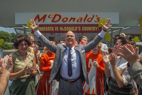 Michael Keaton (center) stars as McDonald's titan Ray Kroc in John Lee Hancock's new film, "The Founder." (Courtesy the Weinstein Company) The Founder Movie, Ray Kroc, John Douglas, Funny Effects, Nick Offerman, David Fincher, Laura Dern, I Love Cinema, Michael Keaton