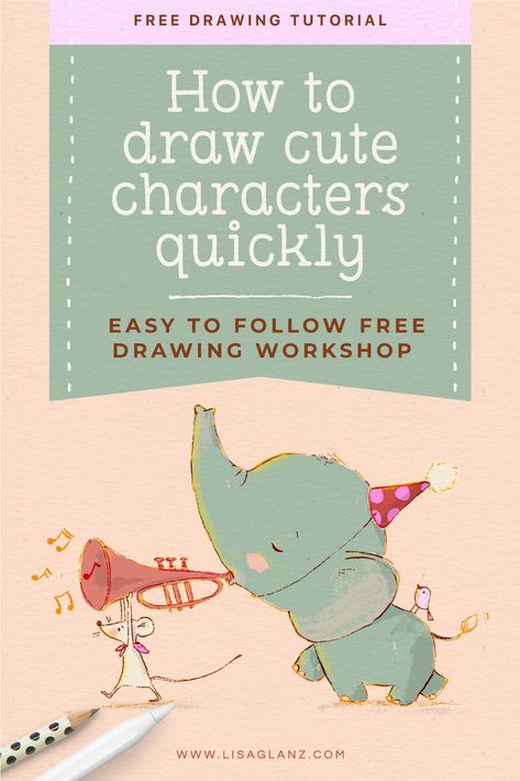 Children's Book Illustration Styles, Children Book Illustration Watercolor, Diy Illustration, Draw Challenge, How Draw, How To Draw Cute, Writing Childrens Books, Children's Book Characters, Kid Book